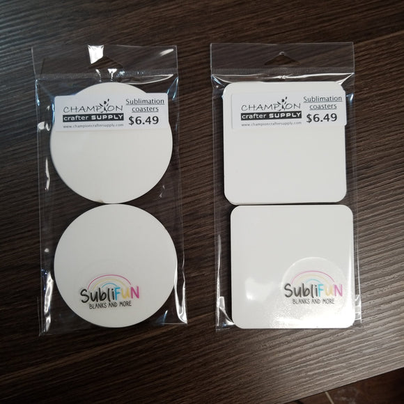 Sublimation Coasters - Champion Crafter 